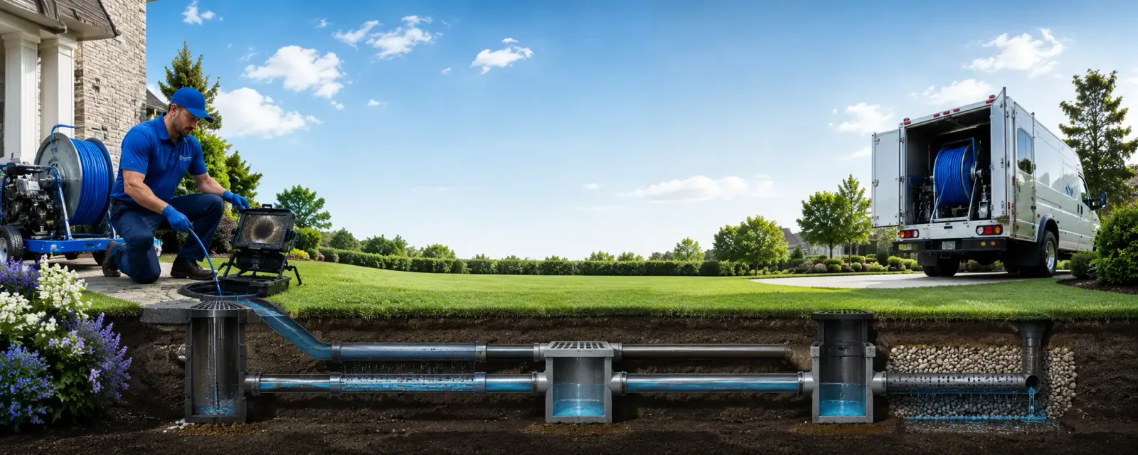 Outdoor drain cleaning information for Caputa, SD